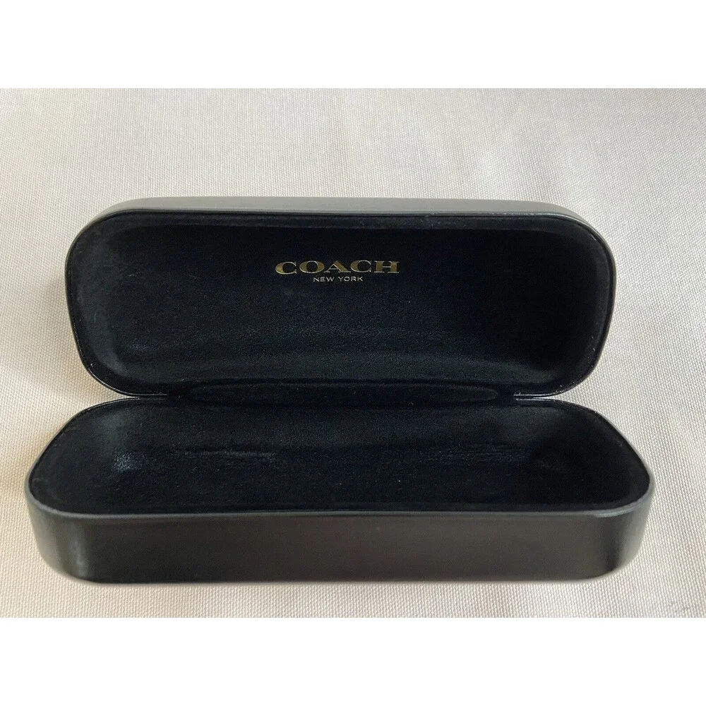 Coach New York Black Hard  Sunglass Eyeglass Case Holder